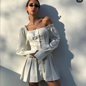 White mini sexy dress